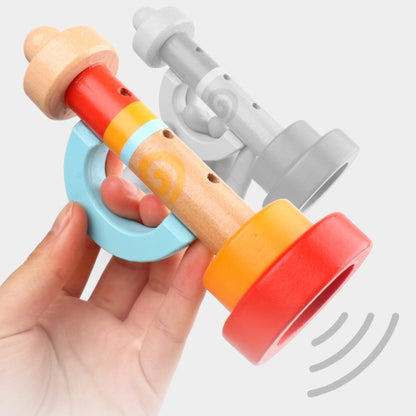 2 sifflets musicaux en bois éducatifs pour enfants, 2 sifflets musicaux