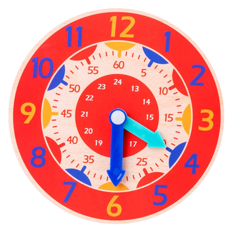 KBX-974 5 PCS Time Cognition Digital Clock Children Early Education Toy, Red, Rose Red, Sky Blue, Royal Blue, Green, Orange