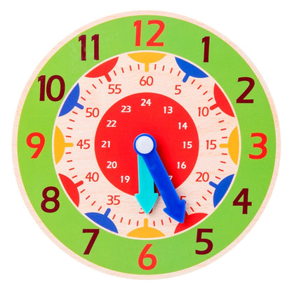 KBX-974 5 PCS Time Cognition Digital Clock Children Early Education Toy, Red, Rose Red, Sky Blue, Royal Blue, Green, Orange