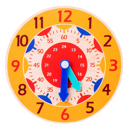 KBX-974 5 PCS Time Cognition Digital Clock Children Early Education Toy, Red, Rose Red, Sky Blue, Royal Blue, Green, Orange