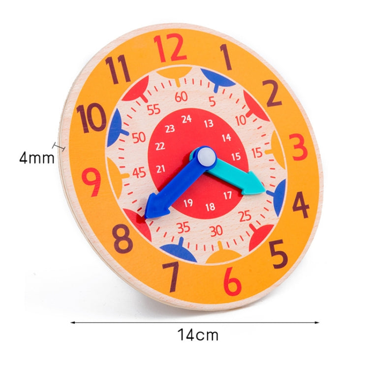 KBX-974 5 PCS Time Cognition Digital Clock Children Early Education Toy, Red, Rose Red, Sky Blue, Royal Blue, Green, Orange