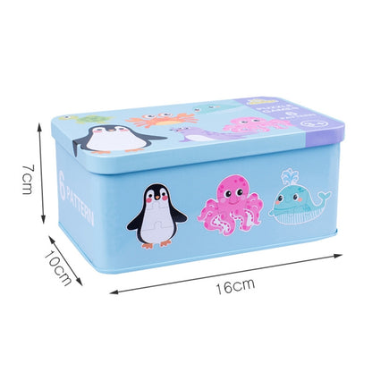 DUOQU Children Early Education Picture Puzzle Toy Box Set, Ocean Animal, Dinosaur, Wild Animal, Livestock  Animal, Transportation