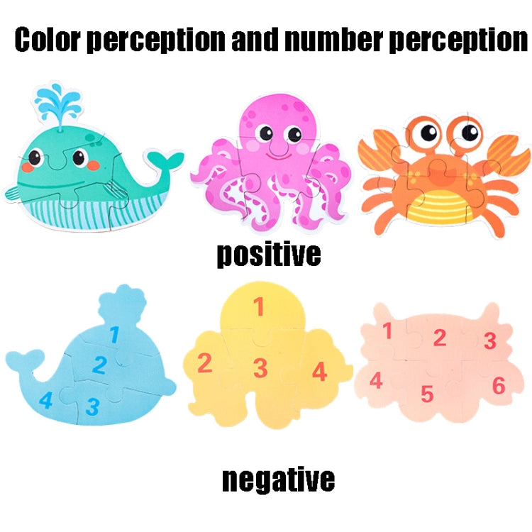 DUOQU Children Early Education Picture Puzzle Toy Box Set, Ocean Animal, Dinosaur, Wild Animal, Livestock  Animal, Transportation