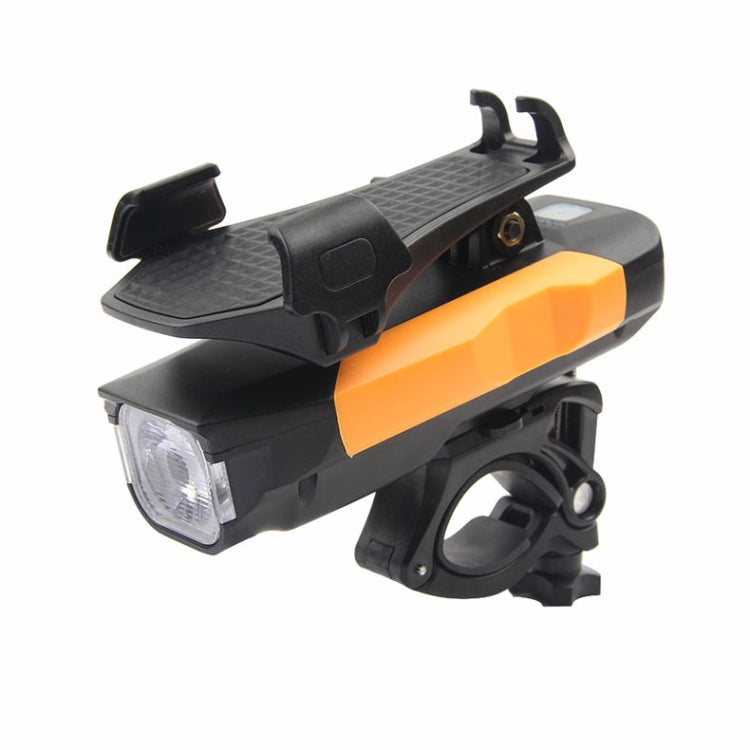 500LM Bicycle Light Mobile Phone Holder Multi-Function Riding Front Light With Horn, 4000 mAh (Black), 4000 mAh (Black Red), 4000 mAh (Black Blue), 4000 mAh (Black Orange), 2400 mAh (Black Red), 2400 mAh (Black Blue), 2400 mAh (Black Orange)           ...