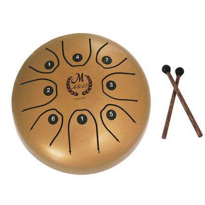 MEIBEITE 5.5-Inch C-Tune Sanskrit Drum Steel Tongue Empty  Worry-Free Drum, MEIBEITE White, MEIBEITE Red, MEIBEITE Black, MEIBEITE Golden, MEIBEITE Purple, MEIBEITE Blue, MEIBEITE Green