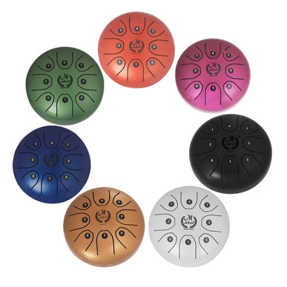 MEIBEITE 5.5-Inch C-Tune Sanskrit Drum Steel Tongue Empty  Worry-Free Drum, MEIBEITE White, MEIBEITE Red, MEIBEITE Black, MEIBEITE Golden, MEIBEITE Purple, MEIBEITE Blue, MEIBEITE Green