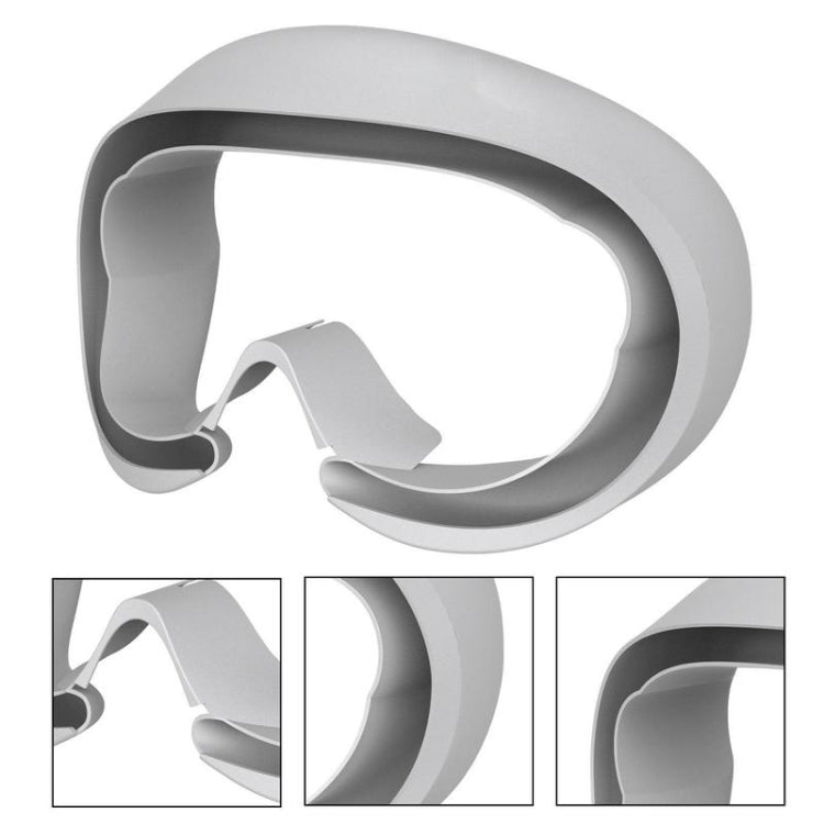 For Pico 4 VR Goggles Eye Pads  Silicone Protective Cover, For Pico 4 Eye Pads (Black), For Pico 4 Eye Pads (Light Gray)