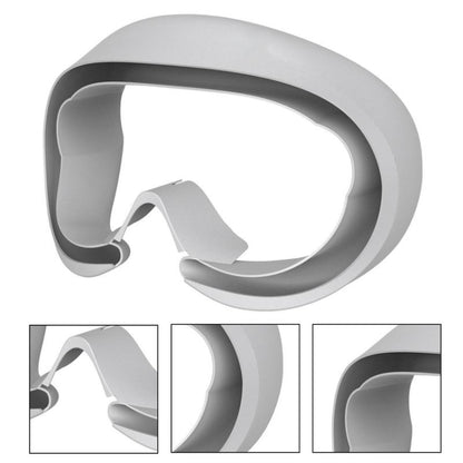 For Pico 4 VR Goggles Eye Pads  Silicone Protective Cover, For Pico 4 Eye Pads (Black), For Pico 4 Eye Pads (Light Gray)