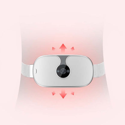 Smart Charging Vibration Massage Infrared Heating Warm Palace Belt, Pink, White