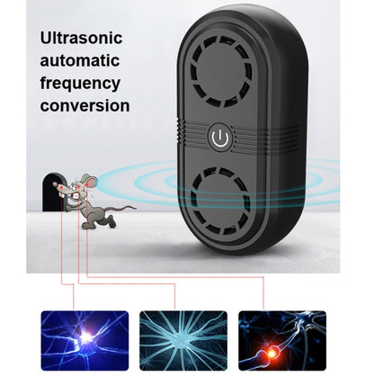 BG307 Ultrasonic Mole Repellent Mosquito Repellent Household Indoor Double Horn Electronic Insect Repellent