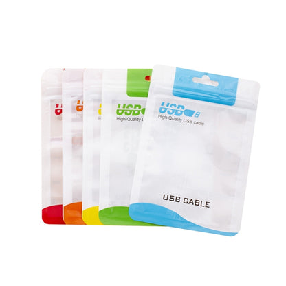 Sachet d'emballage pour câble de données, en plastique scellable, 100 pièces, 10,5 x 15 cm, 8 x 14 cm