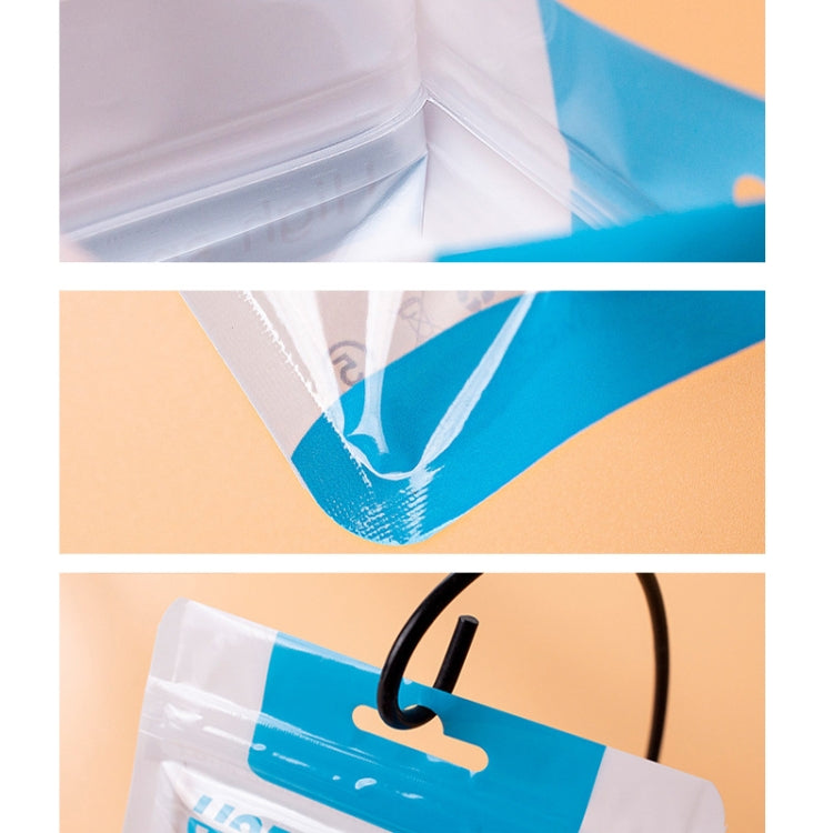 Sachet d'emballage pour câble de données, en plastique scellable, 100 pièces, 10,5 x 15 cm, 8 x 14 cm