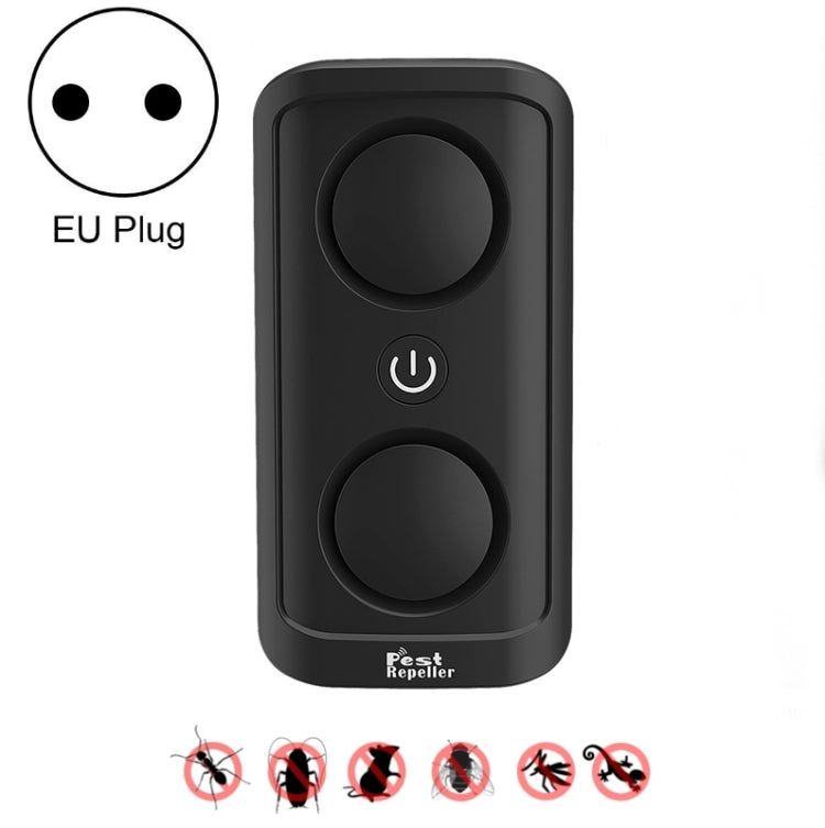 Répulsif moustiques BG302 intelligent à double haut-parleur à conversion de fréquence, répulsif insectes ultrasonique, prise US 110V, prise EU 220V