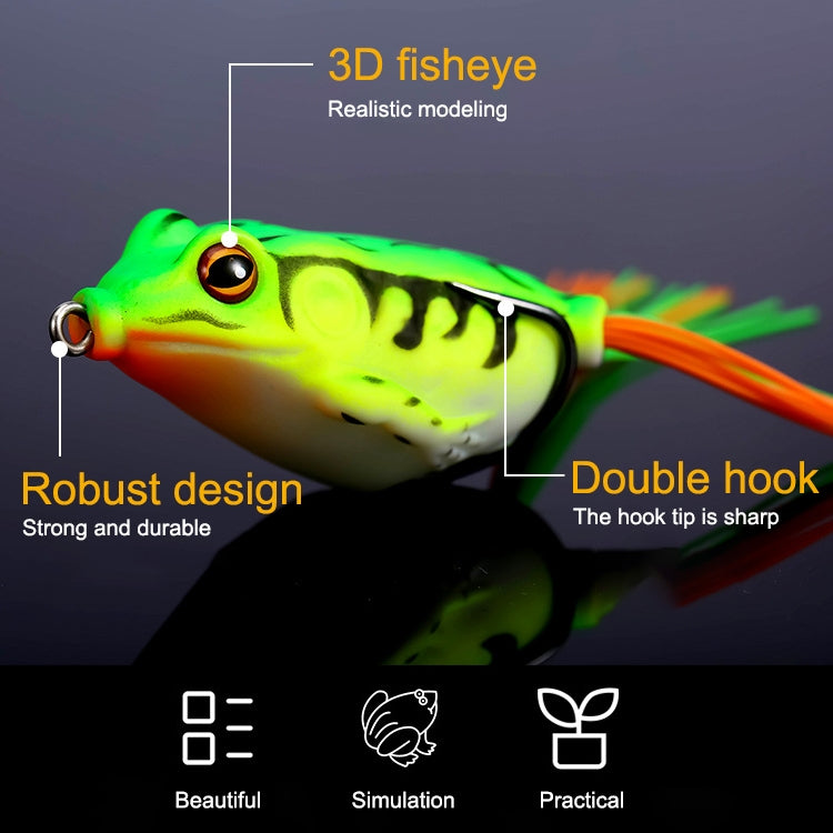 Leurre grenouille Thunder bionique, leurre de pêche simulé, 5,5 cm/12 g, 5,0 cm/9 g