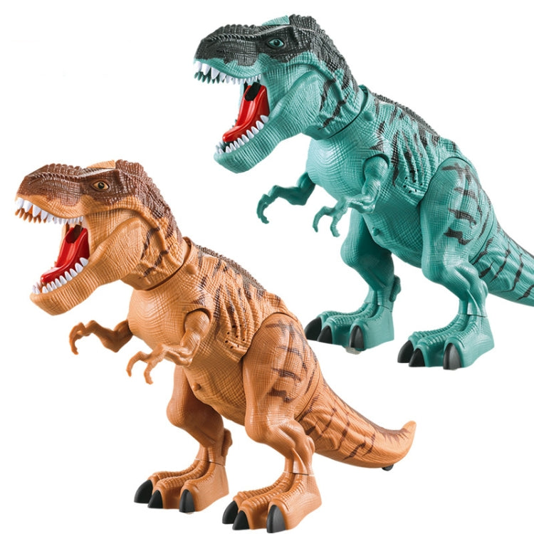 Jouet Dinosaure Électrique à Pulvérisation avec Ponte d'Œufs, Modèle Dinosaure, Marron, Bleu