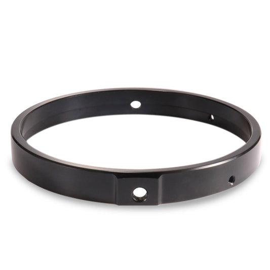 Pièces de modification de phare de moto 7 pouces, support d'anneau de phare, noir, argent