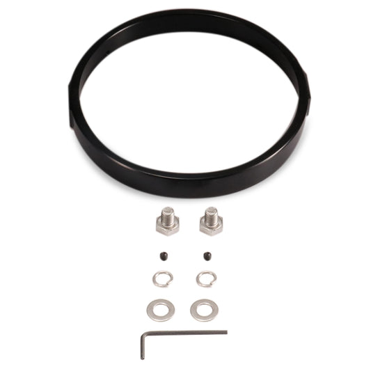 Pièces de modification de phare de moto 7 pouces, support d'anneau de phare, noir, argent