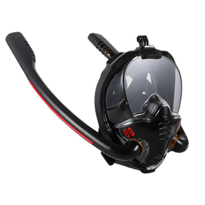 Masque de plongée tuba intégral en silicone à double tube, pour adultes, lunettes de natation, tailles S/M, L/XL
