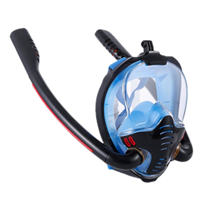 Masque de plongée tuba intégral en silicone à double tube, pour adultes, lunettes de natation, tailles S/M, L/XL