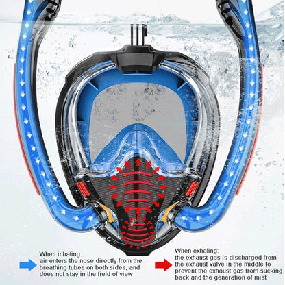 Masque de plongée tuba intégral en silicone à double tube, pour adultes, lunettes de natation, tailles S/M, L/XL