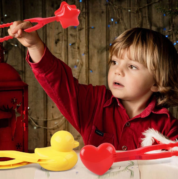 Jouet d'extérieur d'hiver pour enfants, pince à boules de neige, moule à boules de neige parent-enfant, style :, 3 grandes pièces en forme de cœur