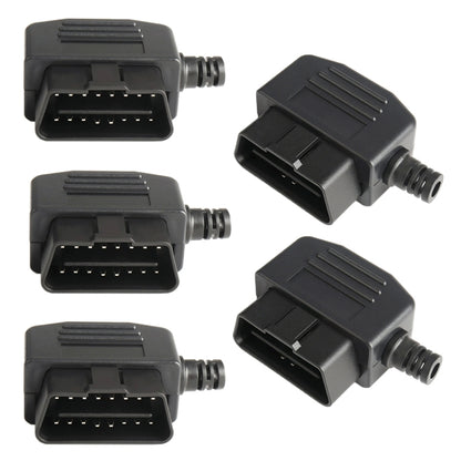 5 PCS 16PIN Car Male Connector OBD2 Connector Plug + Shell + Line Card + Screw OBD Plug J1962M, OBD Plug