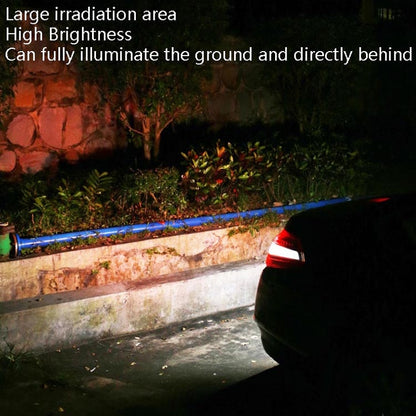 Car LED Electric Eye Reversing Light External Bulb Modified License Plate Auxiliary Light, Black, Silver