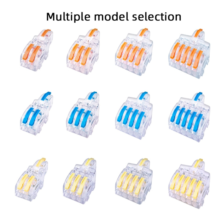 10 PCS Multi-Function Branch Wire Butt Copper Wire Quick Connection Terminal, F12 Orange Handle One in Two Out, F12 Blue Handle One in Two Out, F12 Yellow Handle One in Two Out, F13 Orange Handle One in Three Out, F13 Blue Handle One in Three Out      ...
