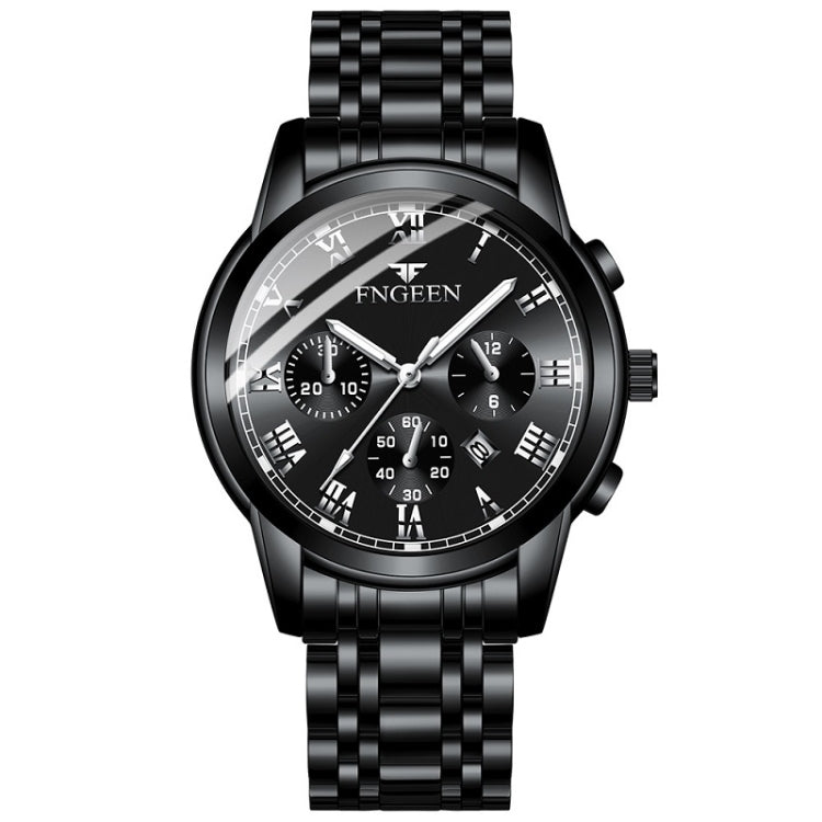 FNGEEN 4006 Montre mécanique automatique pour homme, étanche, montre à quartz, Cadran bleu or, Cadran noir or, Cadran blanc or, Cadran blanc acier, Cadran noir acier, Cadran bleu acier, Cadran noir acier...