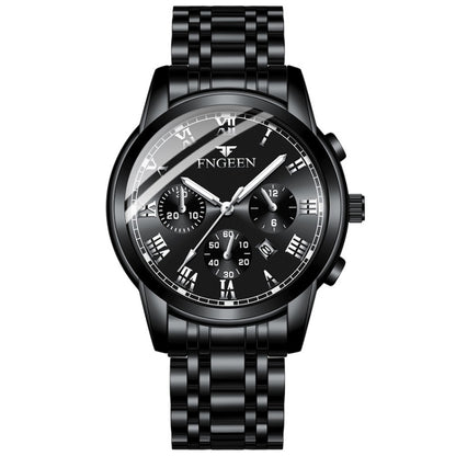 FNGEEN 4006 Montre mécanique automatique pour homme, étanche, montre à quartz, Cadran bleu or, Cadran noir or, Cadran blanc or, Cadran blanc acier, Cadran noir acier, Cadran bleu acier, Cadran noir acier...