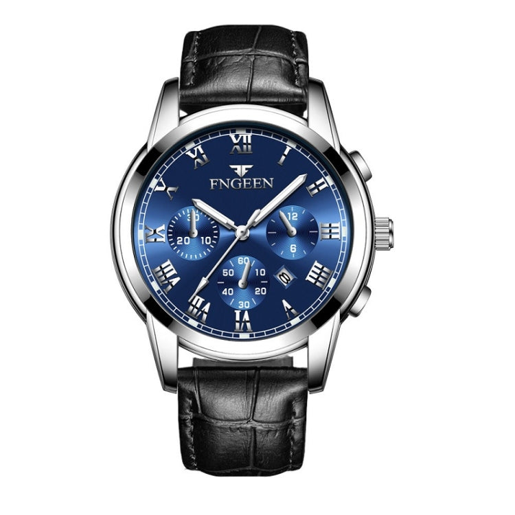 FNGEEN 4006 Montre mécanique automatique pour homme, étanche, montre à quartz, Cadran bleu or, Cadran noir or, Cadran blanc or, Cadran blanc acier, Cadran noir acier, Cadran bleu acier, Cadran noir acier...