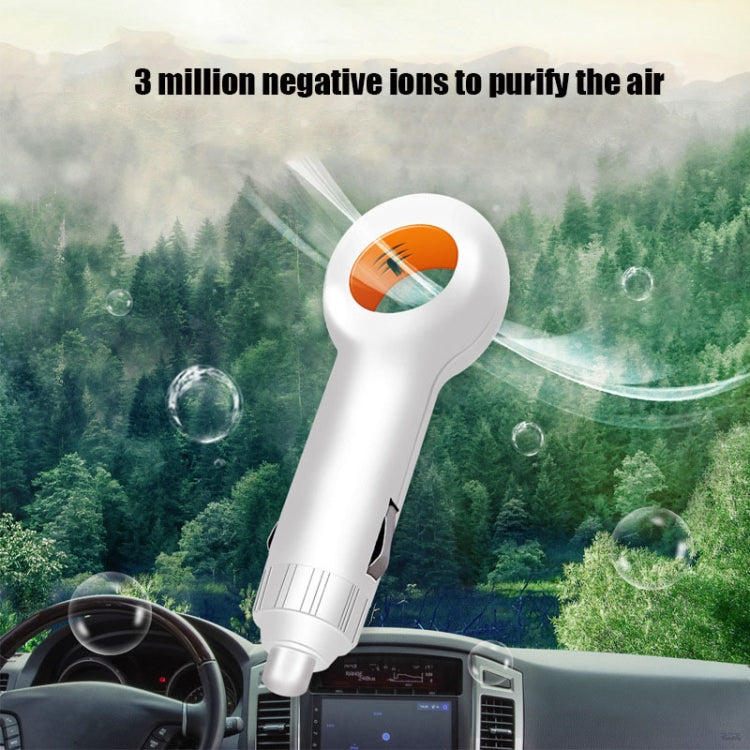 EP501 USB Mini Car Removal Second-hand Smoke PM2.5 Negative Ion Air Purifier, EP501 White, EP501 Black