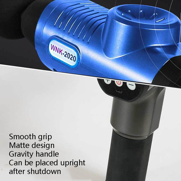 Hishell WK-2020 Electric Massage Gun Muscle Relaxation Charging Massager Portable Fitness Equipment Fascia Gun, Silver, Red, Blue