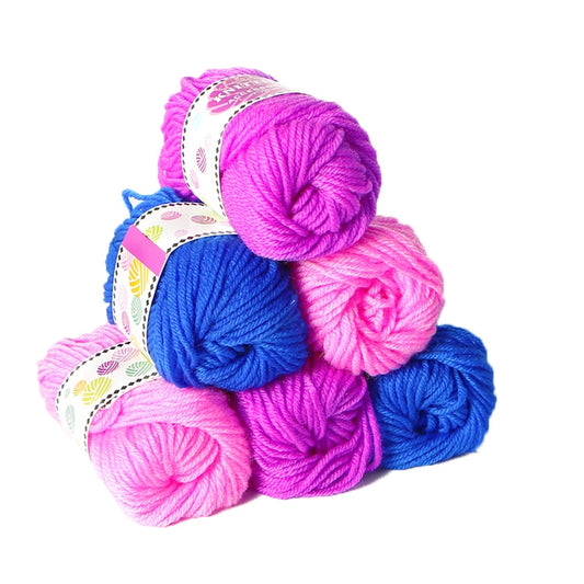 Fille Bricolage Tricotage Écharpe Chapeau Fil de Laine, Livraison de Couleur Aléatoire, Laine à Tricoter