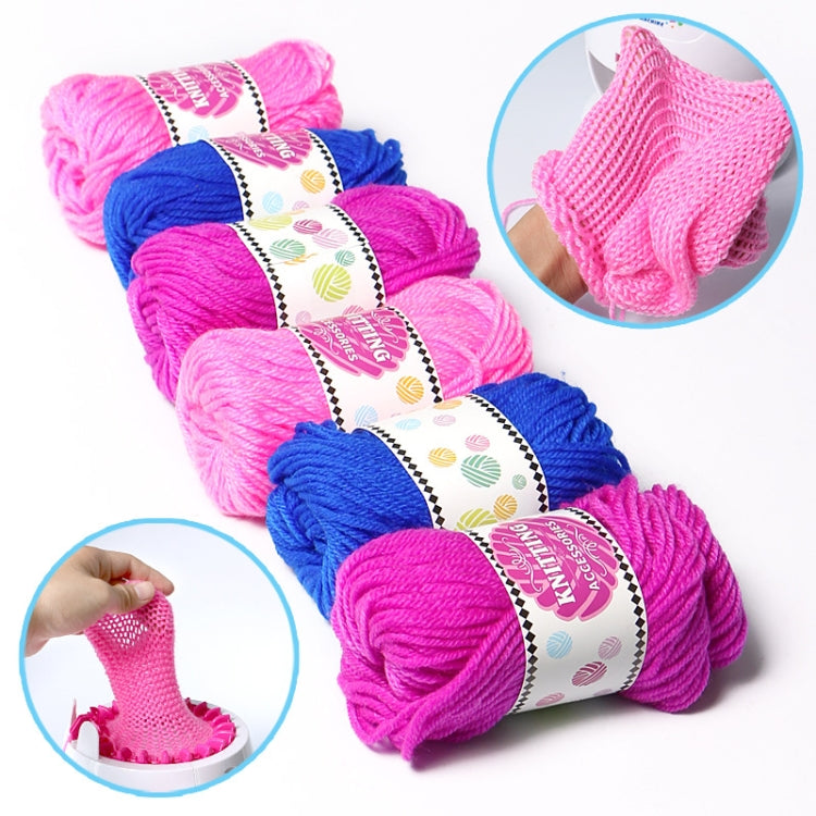 Fille Bricolage Tricotage Écharpe Chapeau Fil de Laine, Livraison de Couleur Aléatoire, Laine à Tricoter