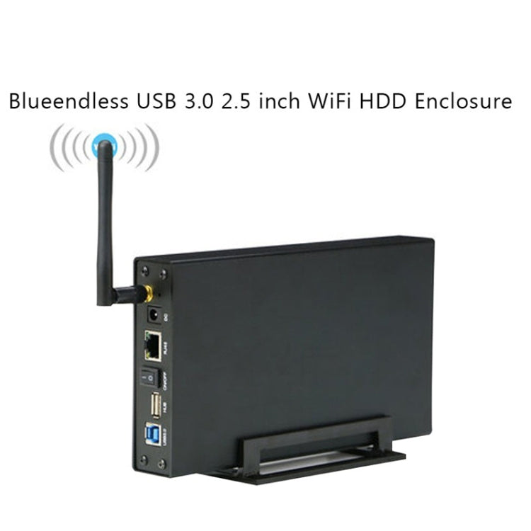 Blueendless 3.5 inch Mobile Hard Disk Box WIFI Wireless NAS Private Cloud Storage