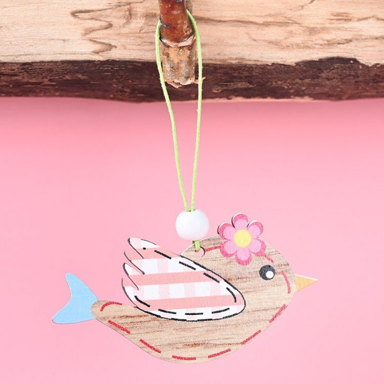 Easter Wooden Pendants Festive Atmosphere Decorative Items, Bunny Egg Shell, Rabbit Lifting Eggshell, Small Egg Shell, Yellow Rabbit Eggshell, Pink Egg, Yellow Rabbit Tooth Egg, Light Yellow Upside-down Rabbit Eggs, Blue Egg, Orange-winged Bird        ...