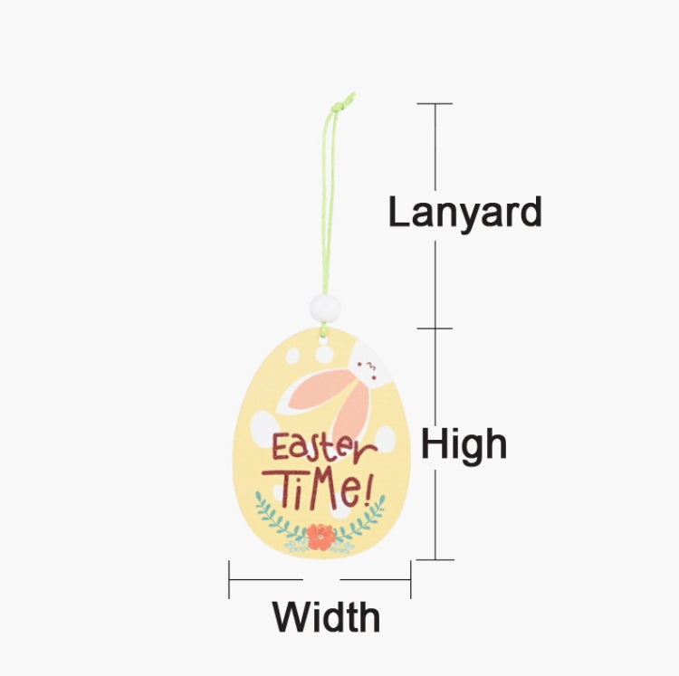 Easter Wooden Pendants Festive Atmosphere Decorative Items, Bunny Egg Shell, Rabbit Lifting Eggshell, Small Egg Shell, Yellow Rabbit Eggshell, Pink Egg, Yellow Rabbit Tooth Egg, Light Yellow Upside-down Rabbit Eggs, Blue Egg, Orange-winged Bird        ...