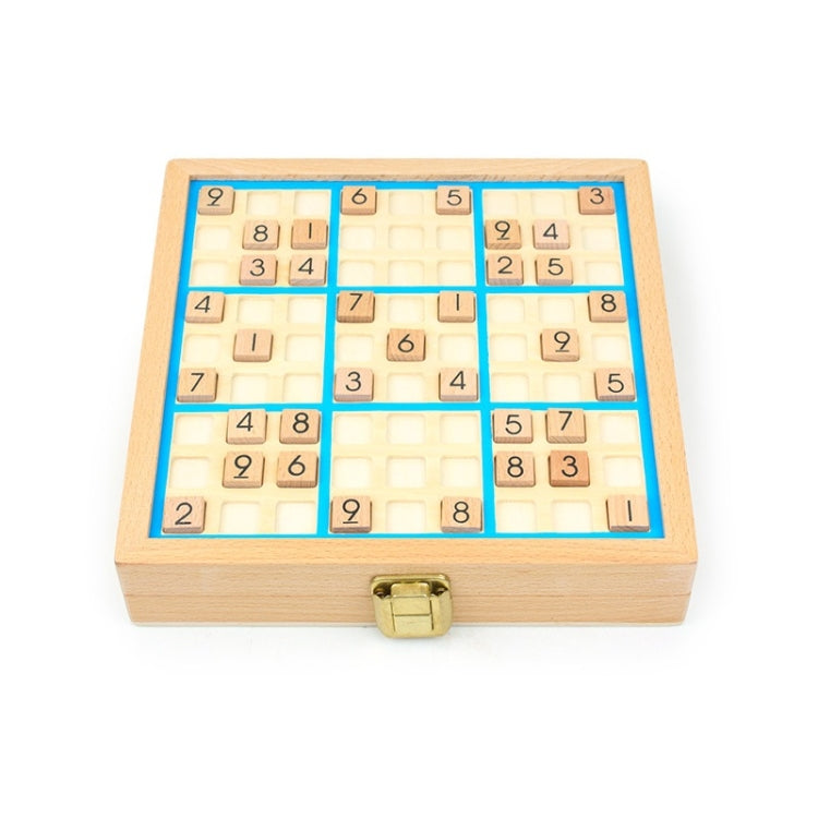 Jeu de société multifonctionnel 3 en 1 pour enfants, Sudoku, puzzle, bleu, rose