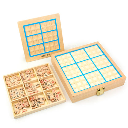 Jeu de société multifonctionnel 3 en 1 pour enfants, Sudoku, puzzle, bleu, rose