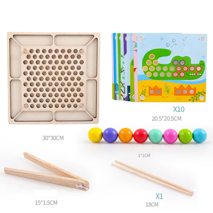 Chopsticks Clip Beads Educational Toys Hand-Eye Coordination Concentration Training Toys Random Color Delivery, Chopsticks Clip Beads