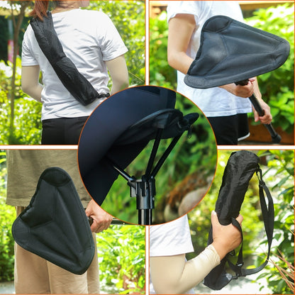 Outdoor Folding Stool Portable Queuing Seat Fishing Mazza Telescopic Folding Stool, Folding Stool