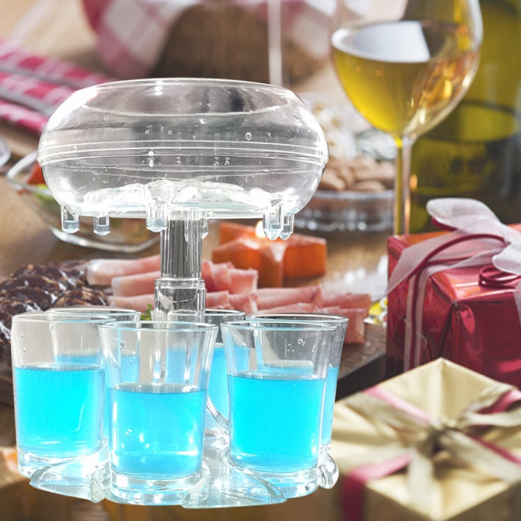 6 Shot Glass Dispenser And Holder Automatic Diversion Pourer