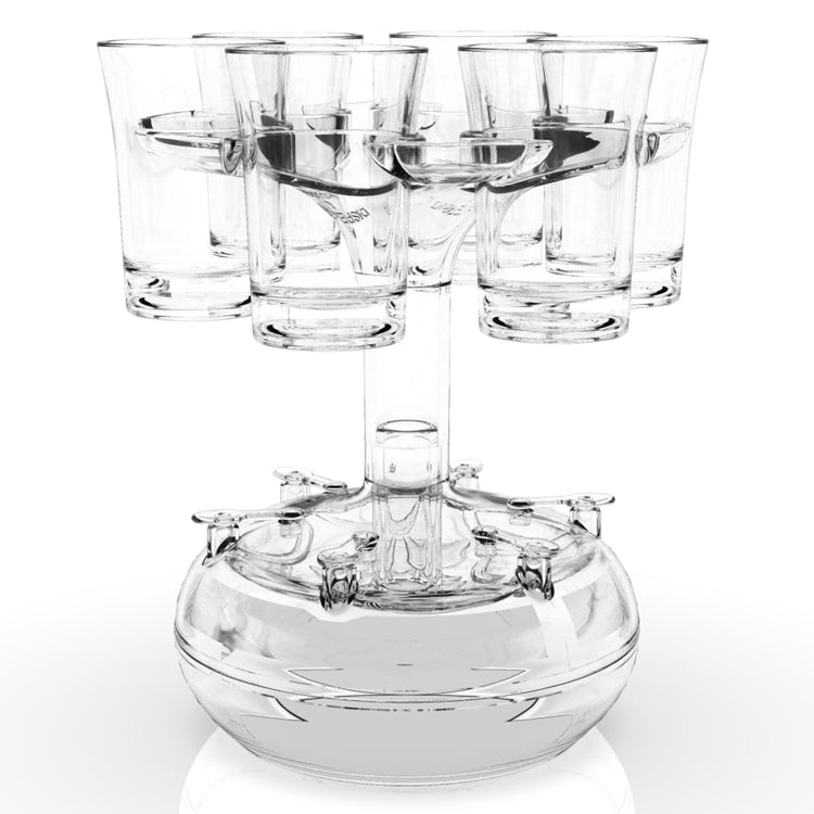 6 Shot Glass Dispenser And Holder Automatic Diversion Pourer