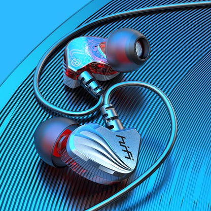 In-Ear Earphone Bass Mobile Phone Game Sports Wired Headset, Black, Silver