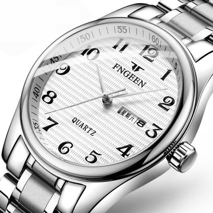 FNGEEN 7811 Middle-aged and Elderly Men Large Digital Dial Quartz Watch
