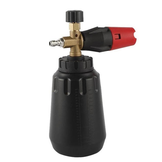 Pistolet à eau de lavage de voiture, pot à mousse, pistolet à eau haute pression, pot à mousse, pot à mousse noir avec embout rouge, pot à mousse noir avec embout noir, pot à mousse blanc avec embout noir
