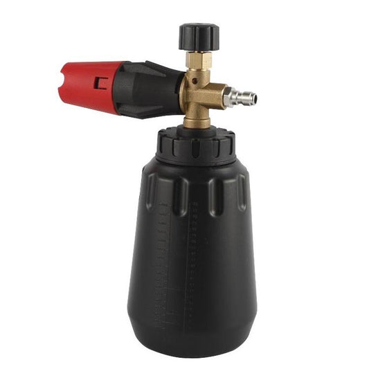 Pistolet à eau de lavage de voiture, pot à mousse, pistolet à eau haute pression, pot à mousse, pot à mousse noir avec embout rouge, pot à mousse noir avec embout noir, pot à mousse blanc avec embout noir