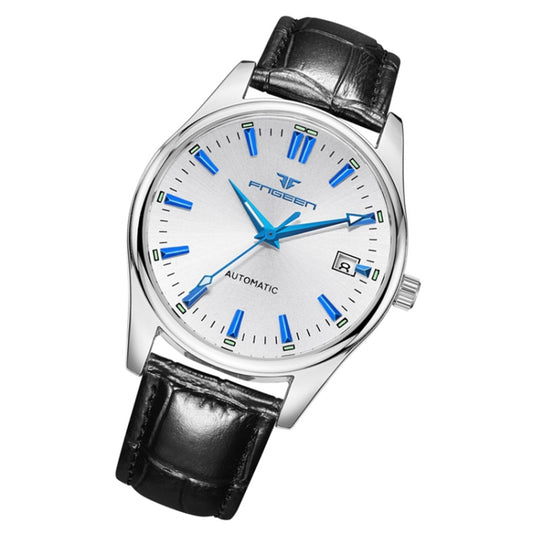 Montre à quartz FNGEEN 2111 pour homme, simple, lumineuse, avec calendrier et affichage lumineux.