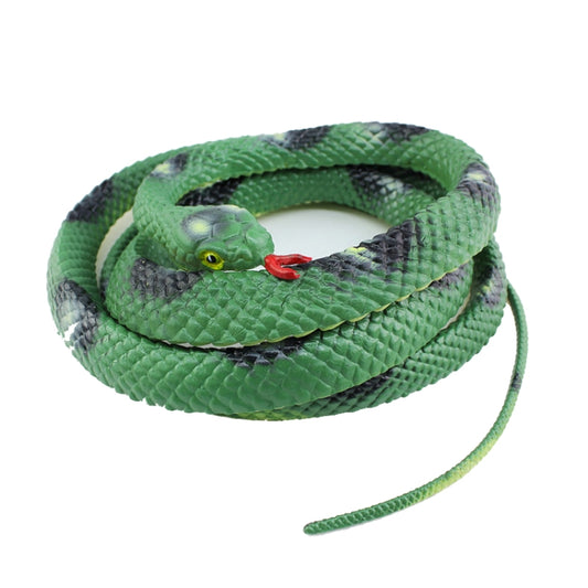 Lot de 2 serpents boa constrictor, jouet farceur et effrayant, jaune, vert, noir et marron